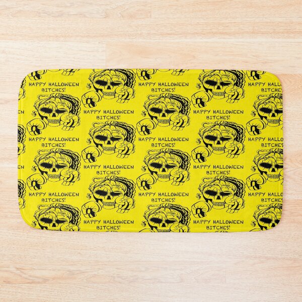 Item preview, HAPPY HALLOWEEN BITCHES! Skull Boxer on yellow background, Boxing, Box, Boxer, gothic, halloween, spooky designed and sold by IslesArt.