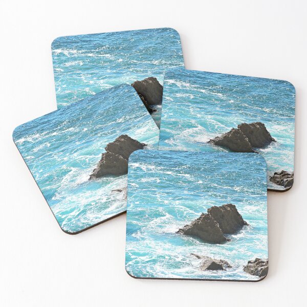 Item preview, Dark Rocks Blue Water Seashore Coast designed and sold by worldways.