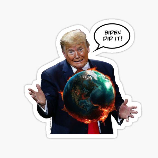 Biden Did It! Sticker
