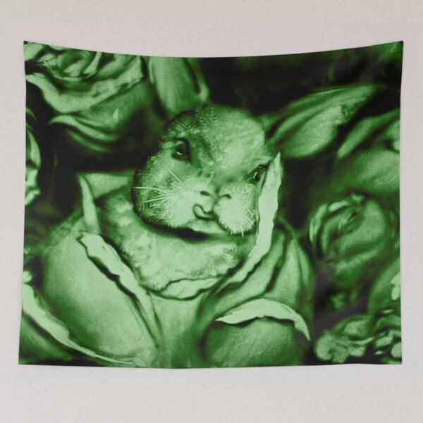 Item preview, Green bunny in Cabbages designed and sold by sandexperiment.