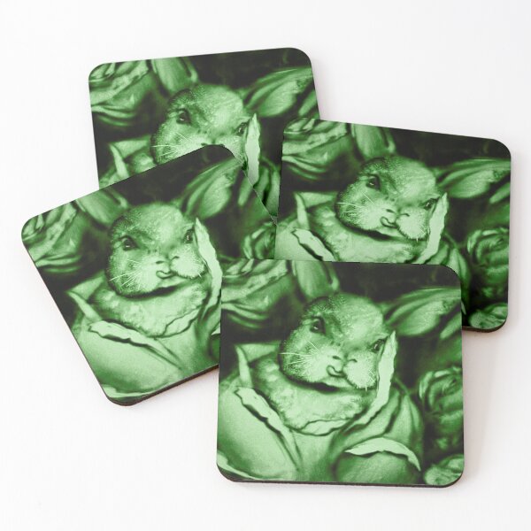 Item preview, Green bunny in Cabbages designed and sold by sandexperiment.