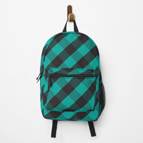 Item preview, Teal Green and Black Check Gingham Plaid designed and sold by SqueakyRicardo.