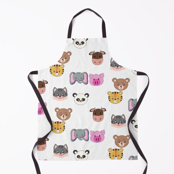 Item preview, Cute Childrens Animal Cartoon Faces, Kitty, Tiger, Cow, Pig, Bear, Panda, Elephant designed and sold by Krafty  Arts Studio.