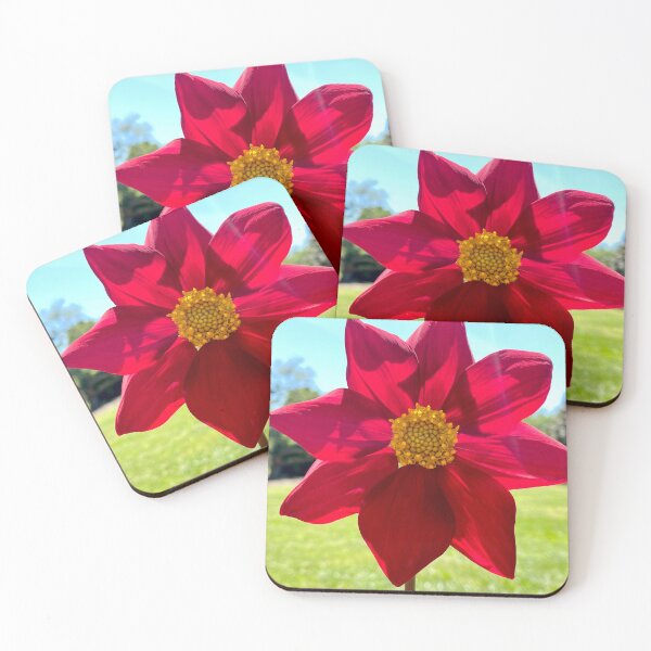 Item preview, Red Flower in Botanical Gardens (Virginia Beach) designed and sold by Braxton Tanaka.