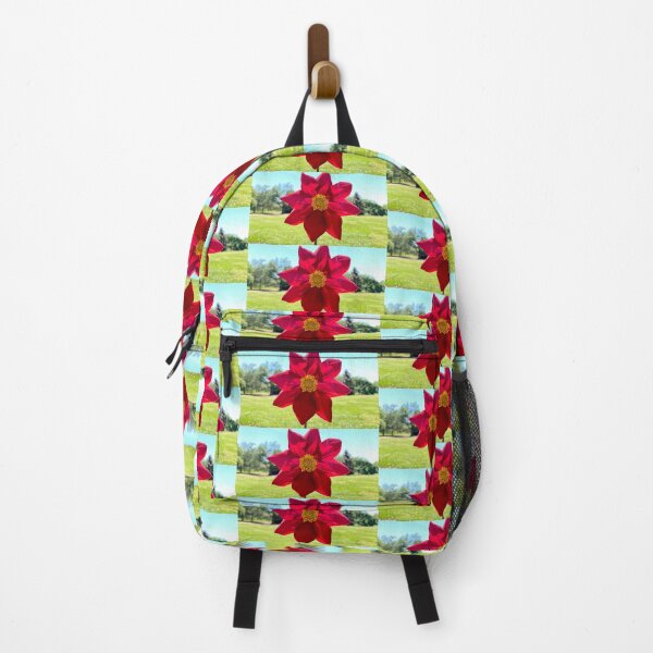 Item preview, Red Flower in Botanical Gardens (Virginia Beach) designed and sold by Braxton Tanaka.