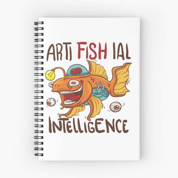 Item preview, Cute robot fish - artifishial intelligence designed and sold by MissCookieFairy.