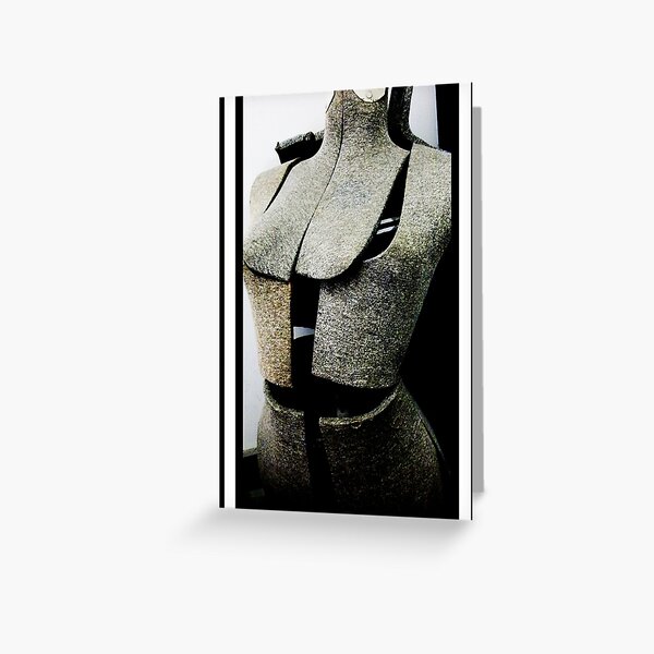 Mannequin, Classic Lines, Abstract Photography by Courtney Hatcher Greeting Card