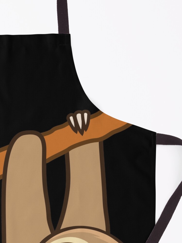 Alternate view of Cute Sloth! Apron