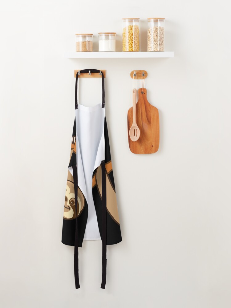 Alternate view of Cute Sloth! Apron