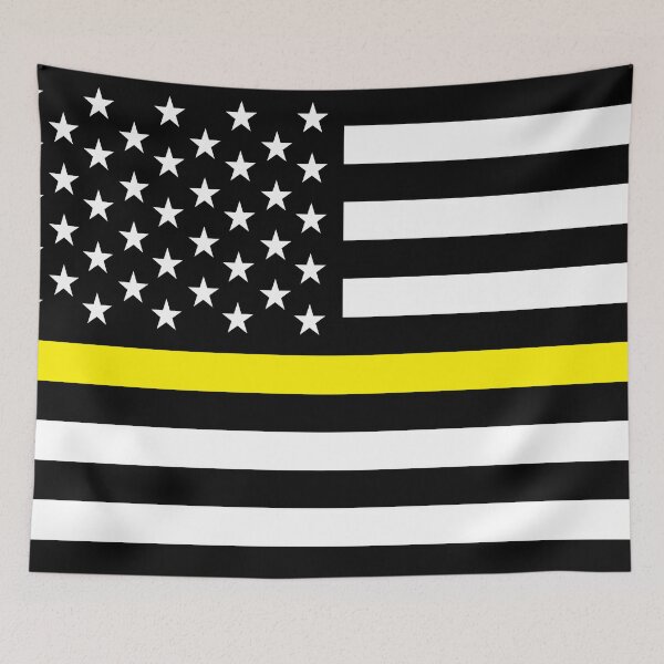 Item preview, AMERICAN FLAG - THIN YELLOW LINE designed and sold by WOOFANG.