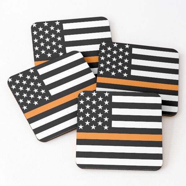 Item preview, AMERICAN FLAG - THIN ORANGE STRIPE designed and sold by WOOFANG.