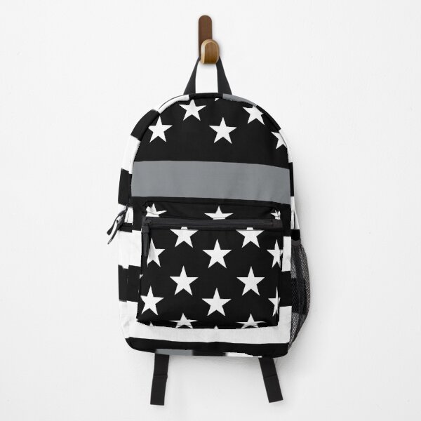 Item preview, AMERICAN FLAG - THIN SILVER/GRAY STRIPE designed and sold by WOOFANG.