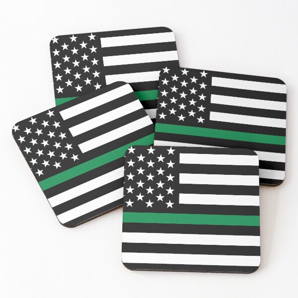 Item preview, AMERICAN FLAG - THIN GREEN STRIPE designed and sold by WOOFANG.