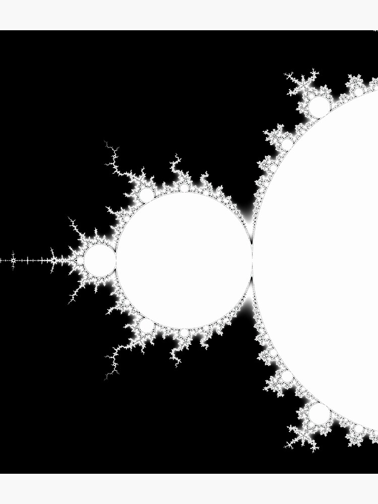 Mandelbrot - Monochrome - White Fill by rupertrussell