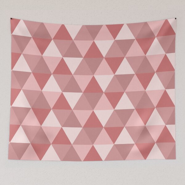 Item preview, Patrón triangular sin costuras de color rojo claro. designed and sold by TashaVector.