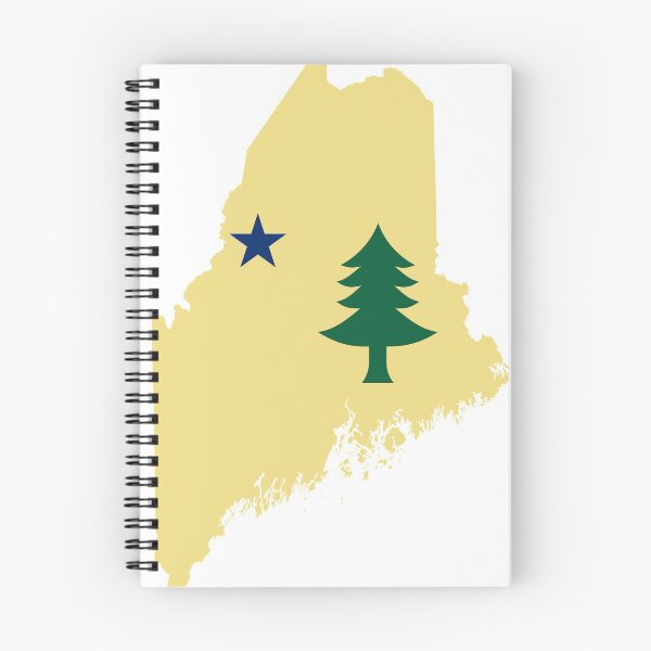 Item preview, Flag of Maine (1901 to 1909) on Map of Maine  designed and sold by Chris Munz.