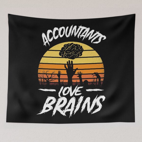 Item preview, ACCOUNTANT LOVE BRAINS FUNNY HALLOWEEN GIFT designed and sold by TheFirstOne.