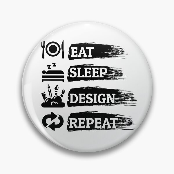 Item preview, sleep eat design repeat - phrase designed and sold by CreacionsMeraki.