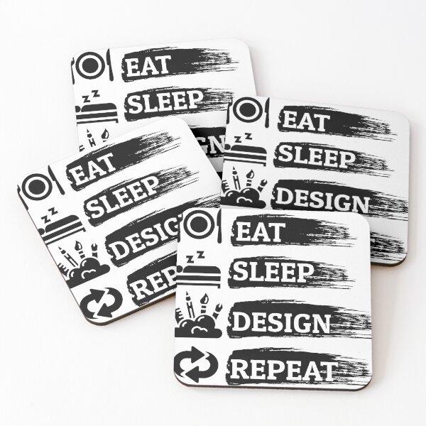 Item preview, sleep eat design repeat - phrase designed and sold by CreacionsMeraki.
