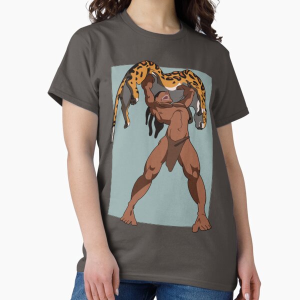 Vista previa del artículo con la obra «Tarzán y el leopardo», diseñado y vendido por Our Tangled Life.