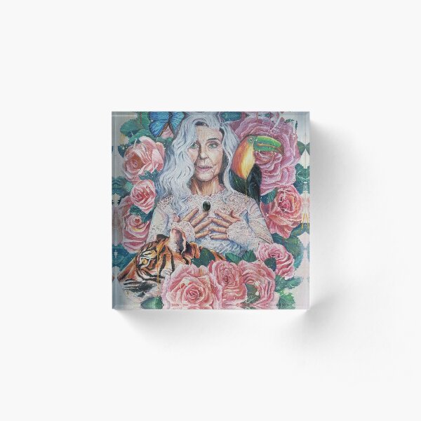 Mother Earth Acrylic Block