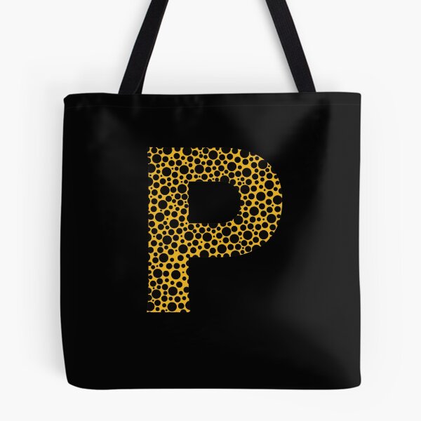 Item preview, Black polka dots on yellow monogram designed and sold by avion-en-papier.