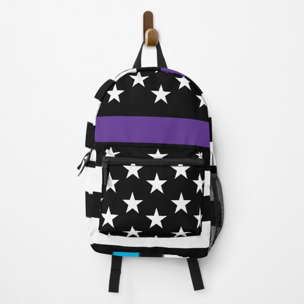 Item preview, AMERICAN FLAG - THIN PURPLE/TEAL LINE designed and sold by WOOFANG.