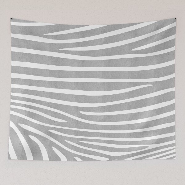 Item preview, Vintage Textured Zebra Print Pattern in Neutral Light Gray designed and sold by jasper-maeve.