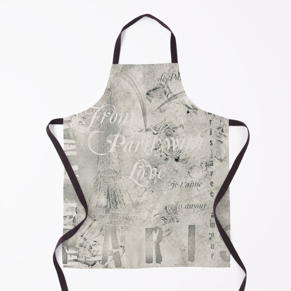 Item preview, From Paris With Love Shabby Chic Collage silver gray designed and sold by GittaG74.