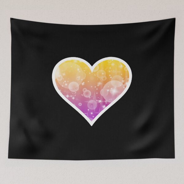 Item preview, Intersex Pride Sparkle Heart designed and sold by Bumblefuzzies.