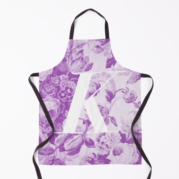 Item preview, K Letter, Vintage Alphabet - Botanical Monogram - Perfect Purple designed and sold by mydoodlesateme.