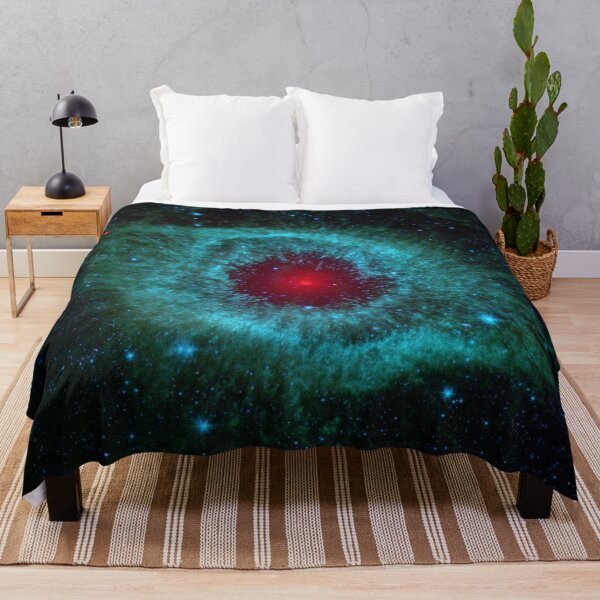 Item preview, Red eye turquoise Orion, Nebula Starry nights galaxy shiny sky glitter space view bestseller Throw blanket  designed and sold by August-E.