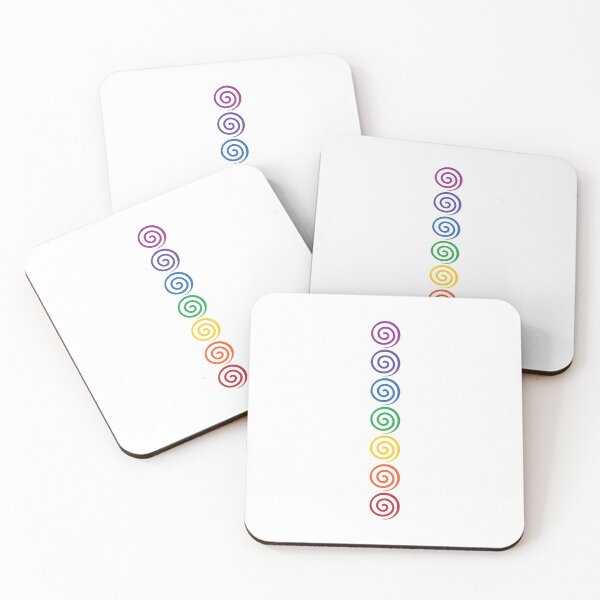 Item preview, 7 Abstract Chakra Colors - 35 VT WBG designed and sold by chakraplaza.
