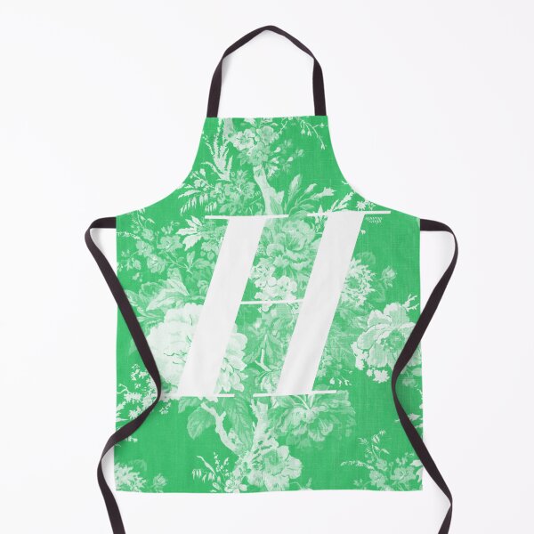 Item preview, H Letter, Vintage Alphabet - Botanical Monogram - Peppermint Green designed and sold by mydoodlesateme.
