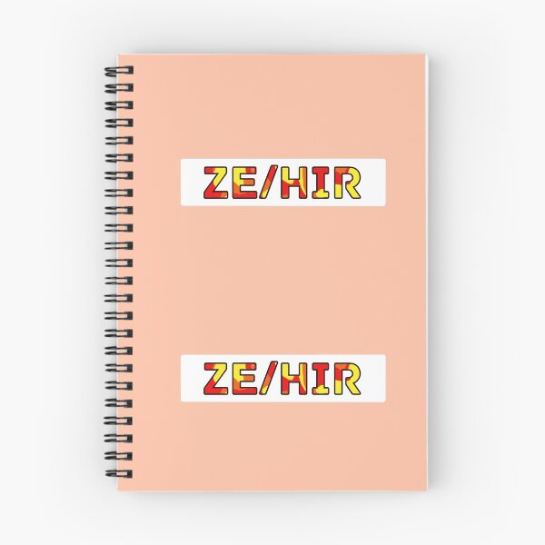 Item preview, Ze/Hir Pronouns - Red/Orange/Yellow designed and sold by Mickey Kyan.