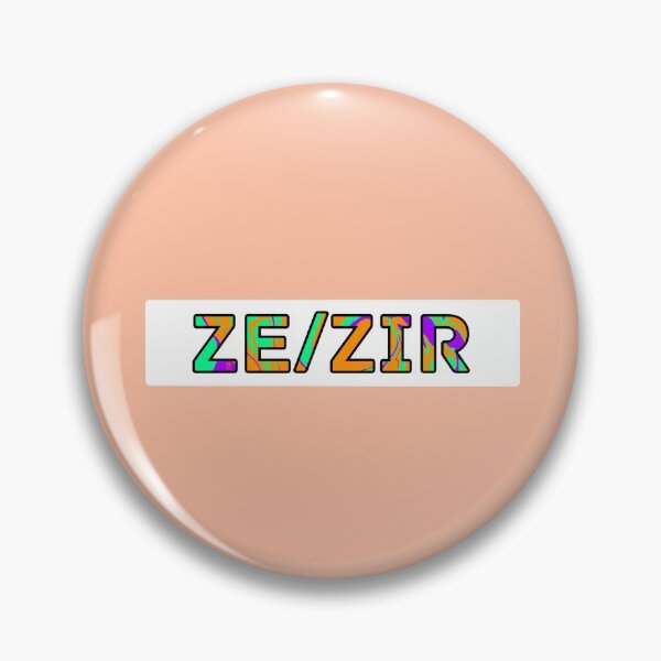 Item preview, Ze/Zir Pronouns - Green/Orange/Purple  designed and sold by Mickey Kyan.