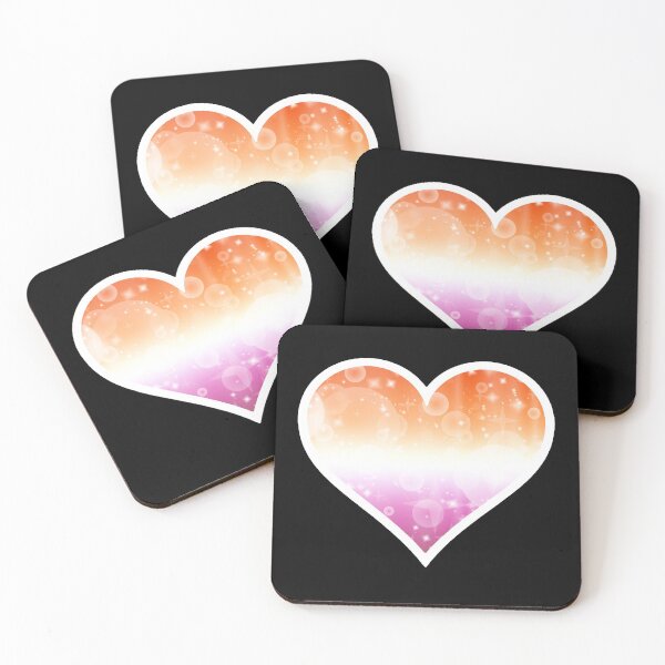 Item preview, Lesbian Pride Sparkle Heart designed and sold by Bumblefuzzies.