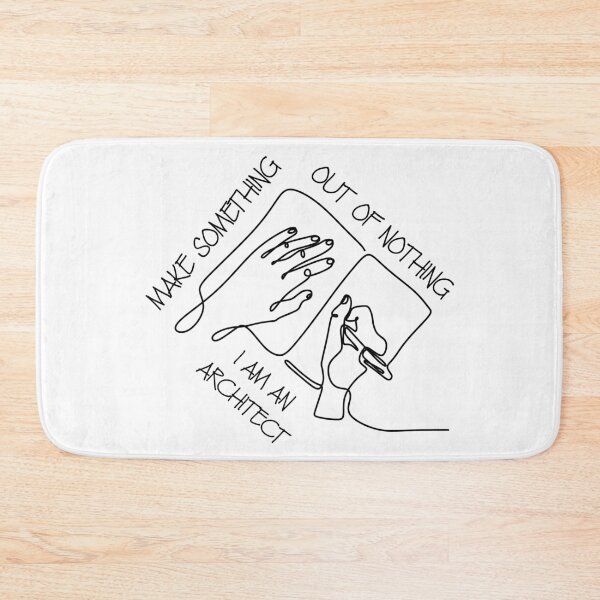 Item preview, Make Something out of Nothing - Architects - black designed and sold by The Architect Shop.