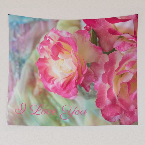 Item preview, Lovely Roses with I Love You designed and sold by nancyjcreates.