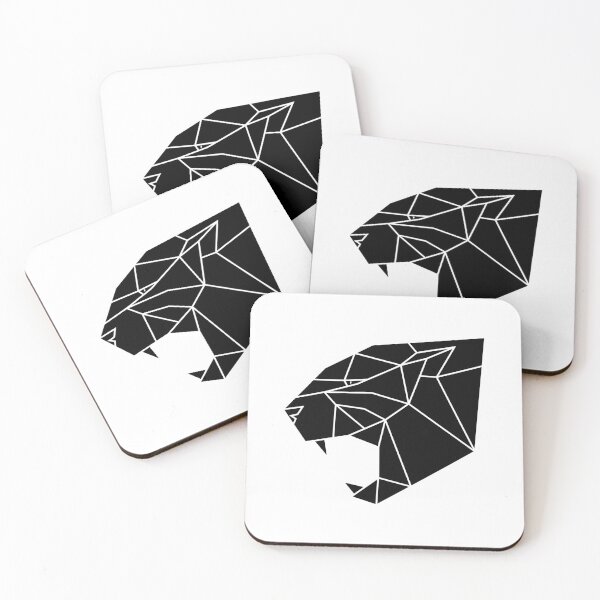 Artikelvorschau, Schwarzer Panther-Geometrie-Aufkleber entworfen und verkauft von Braxton Tanaka.