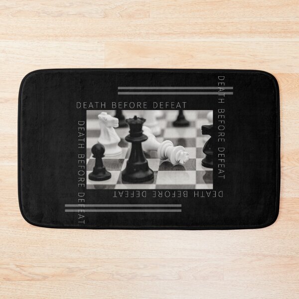 Item preview, Death Before Defeat Checkmate Chess designed and sold by Michael Schmidt.