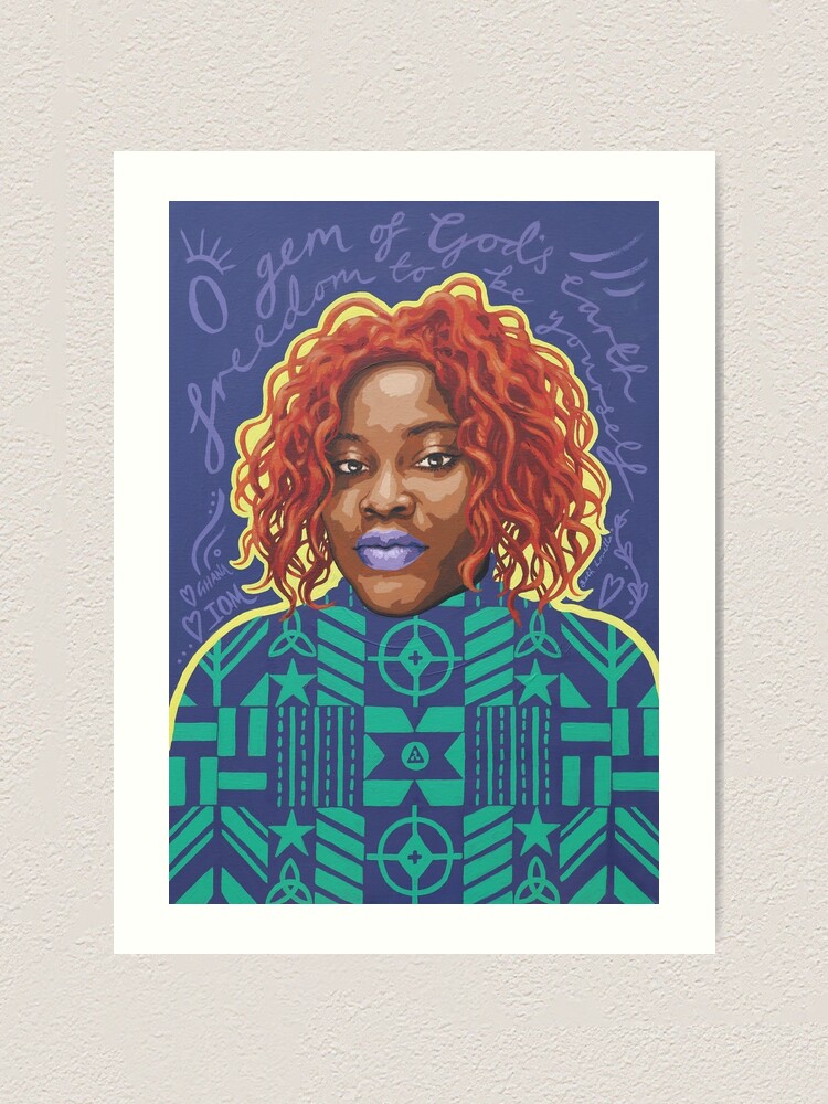 Alternate view of O Gem - AFRIOM Portraits Art Print