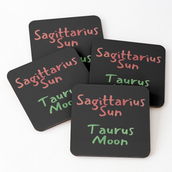 Item preview, Sagittarius Sun Taurus Moon Text designed and sold by leomooncreates.