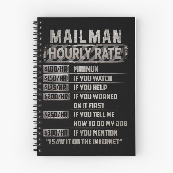 Item preview, Mailman hourly rate designed and sold by princegiri.