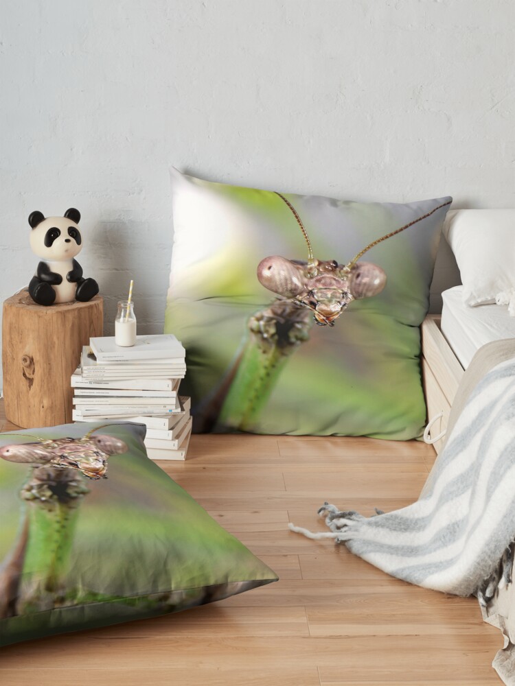 Alternate view of Carolina Mantis Face Floor Pillow