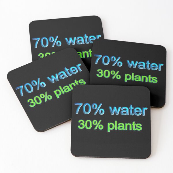 Item preview, Funny quote Vegan T-shirt design for man, woman and kids! 70% water 30% plants designed and sold by noahs-shop.