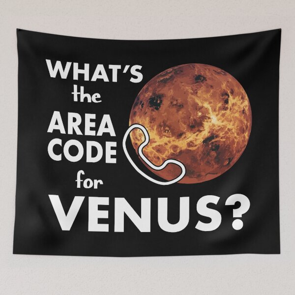 Item preview, What's the area Code for Venus?- Life on Venus, Phosphine  designed and sold by LookFrog.