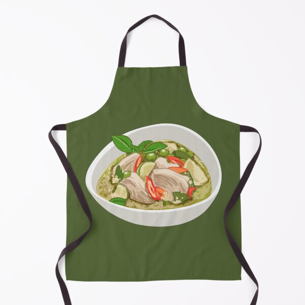 Item preview, Bowl of Spicy Thai Green Chicken Curry designed and sold by Alicia Chee.