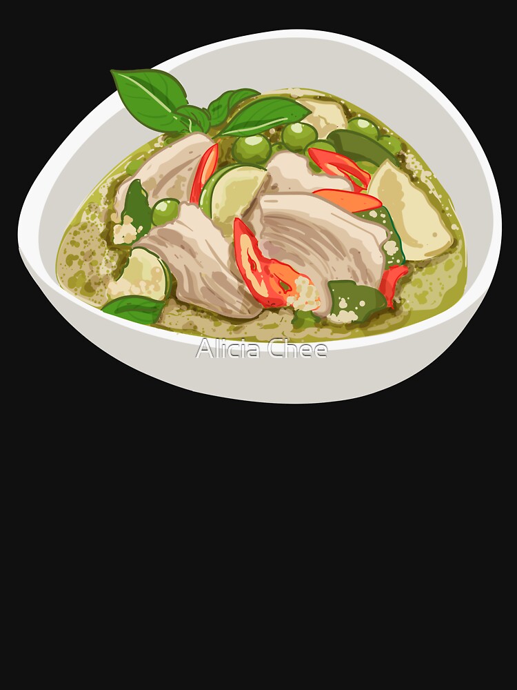 Bowl of Spicy Thai Green Chicken Curry