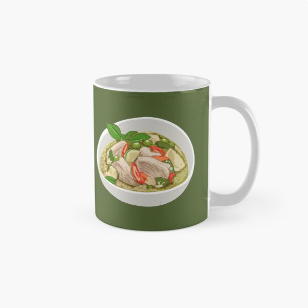 Item preview, Bowl of Spicy Thai Green Chicken Curry designed and sold by Alicia Chee.